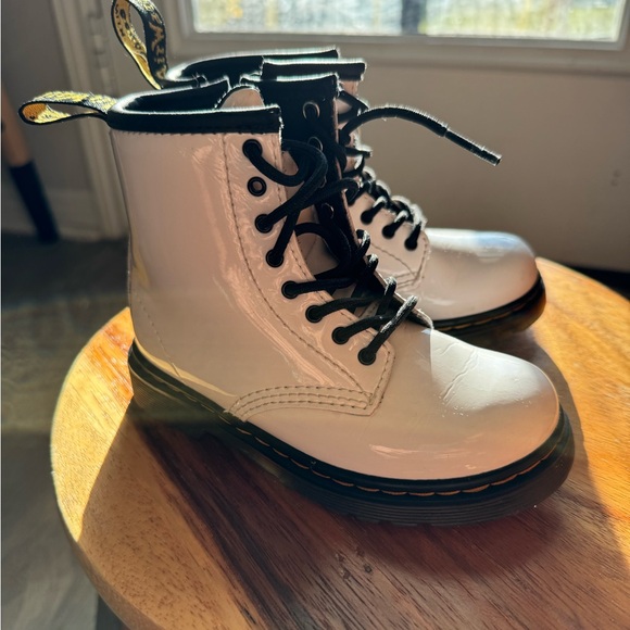 Dr. Martens Other - Kids Dr. Martens White Patent Leather Boots - Size 9